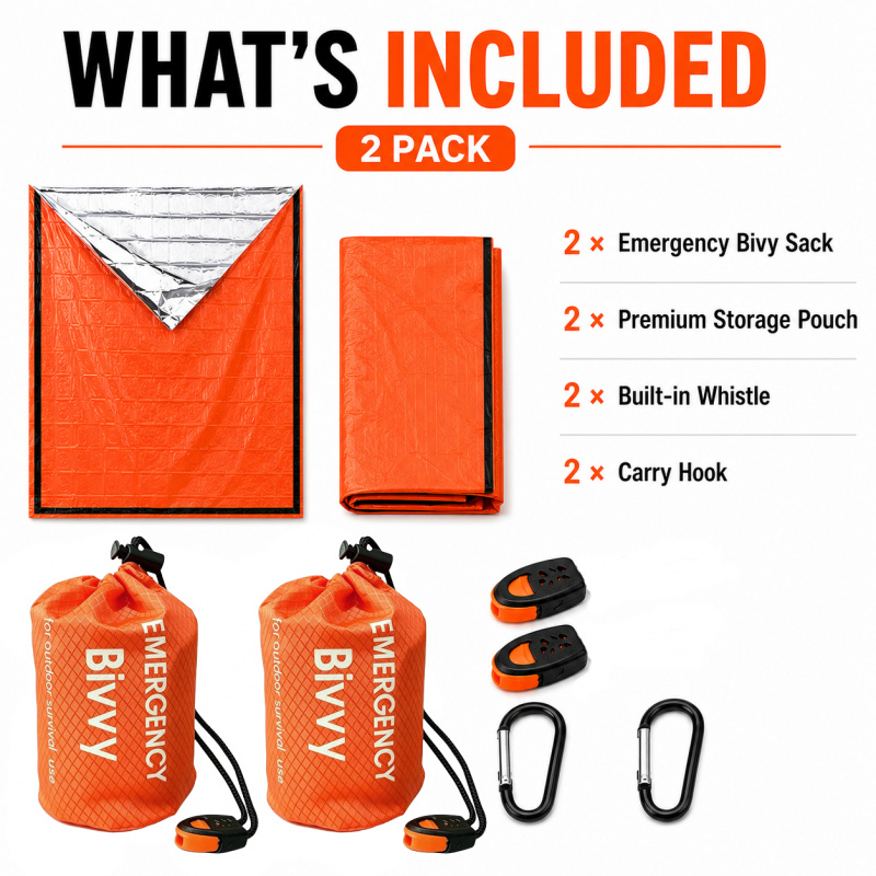Lot de 2 sacs de couchage d'ur - Emergency Whistle Loud avis et prix